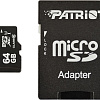 Карта памяти Patriot microSDXC LX Series (Class 10) 64GB + адаптер [PSF64GMCSDXC10]