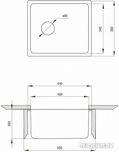 Кухонная мойка Deante Egeria ZPE 010A