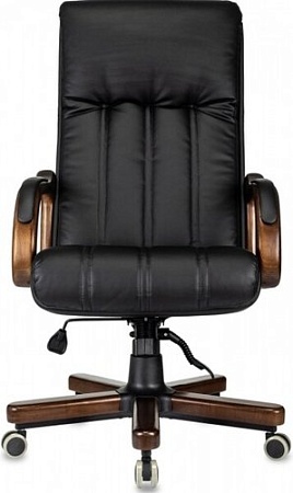 Офисное кресло Бюрократ T-9932Walnut (черный, экокожа)