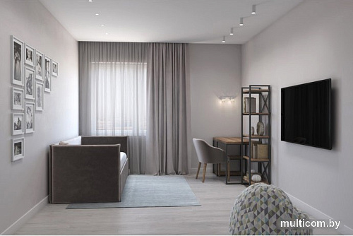 Стеллаж Hype Mebel Стандарт 50x170 (черный/дуб галифакс олово)