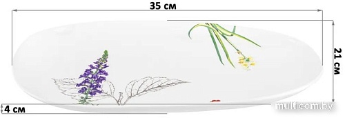 Блюдо Elan Gallery Ботанический атлас 540793