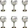 Набор бокалов для вина Glasstar Line Gold LNK224-411-3 (6 шт)