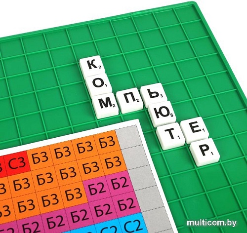 Настольная игра Умные игры Собери слово. Синий трактор. Мега. Словодел