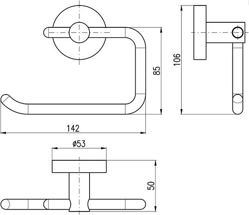 Держатель для туалетной бумаги Slezak RAV Колорадо COA0401 (хром)
