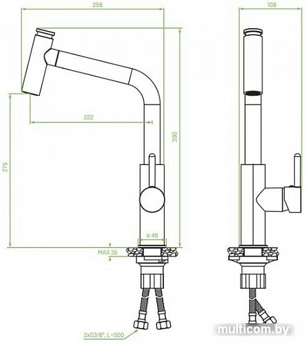 Смеситель Laveo Toro BAX 769D