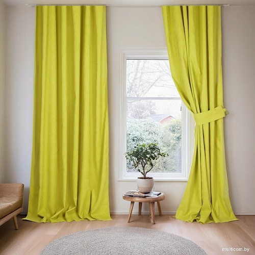 Штора Mio Tesoro Canvas 150х270 (салатовый)