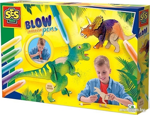 Набор для рукоделия SES Creative Создай своего динозавра при помощи аэрографических ручек 14284