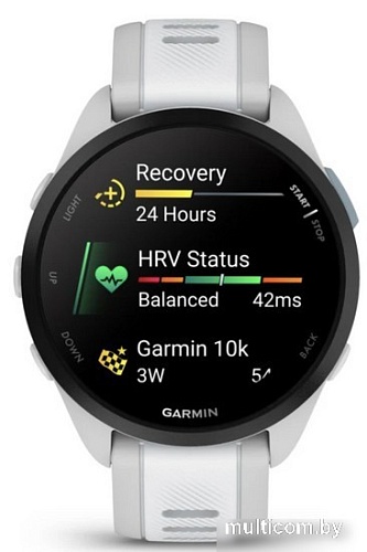Умные часы Garmin Forerunner 165 (туманно-серый/белый камень)