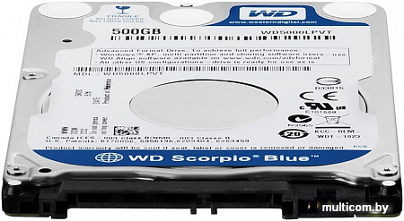 Жесткий диск WD Blue 500GB (WD5000LPVX)