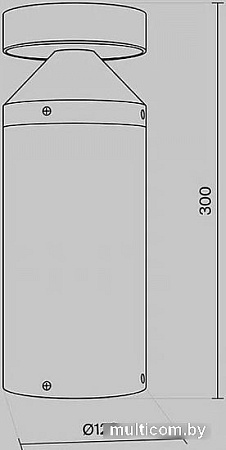 Садовый светильник Maytoni Olten O591FL-L12GF3K