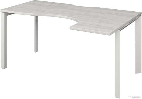 Стол Программа Техно Аргентум-МП НТМП.П-040 правый (сосна винтер/белый)