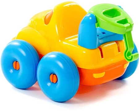 Игрушечный транспорт Полесье Блоппер автомобиль-кран 3805 (желтый/синий)