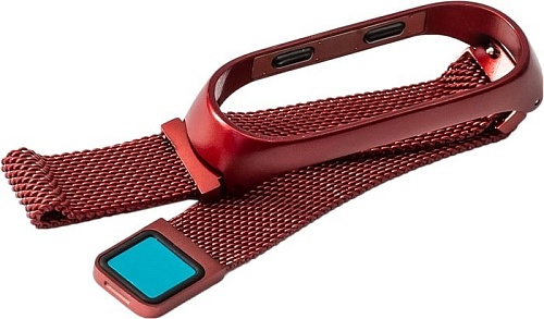 Ремешок Xiaomi Milanese Magnetic для Mi Band 3 (винный)