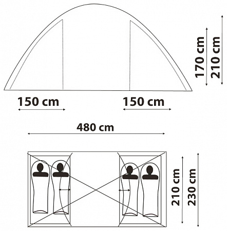 Палатка Canadian Camper SANA 4