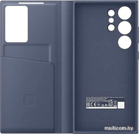 Чехол для телефона Samsung View Wallet Case S24 Ultra (фиолетовый)