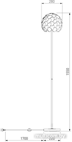 Торшер Bogate's Cedro 01100/1