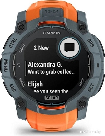 Умные часы Garmin Instinct 3 Solar 50 мм (серый)