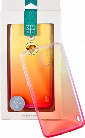 Чехол Case Rainbow для Nokia 2 (розовый)