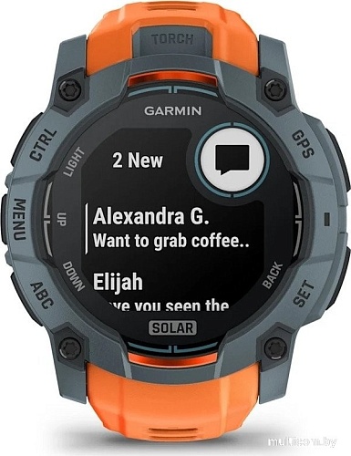 Умные часы Garmin Instinct 3 Solar 50 мм (серый)