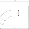 Излив Esko SP11 (черный)