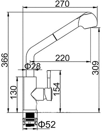 Смеситель Ledeme L76014