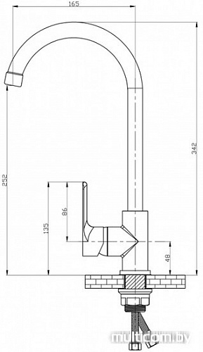 Смеситель РМС SL133-017F