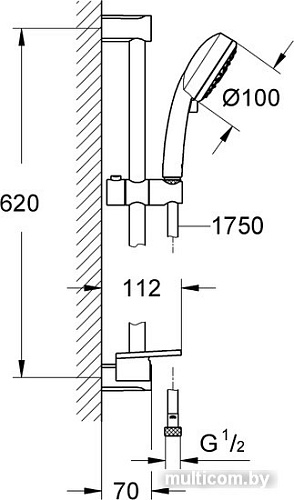 Душевой гарнитур Grohe Tempesta Cosmopolitan 100 27577002
