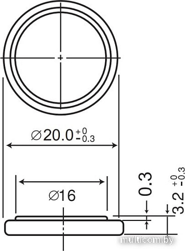 Батарейки Panasonic CR2032 CR-2032EL/1B