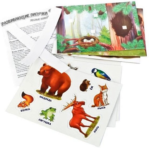 Развивающая игра Умные игры С липучками. Лесные животные 4690590125007