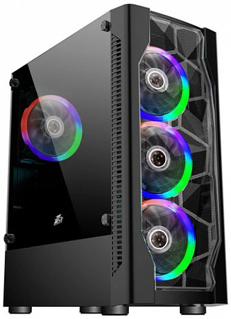Корпус 1stPlayer DK D4 Black D4-BK-4R1