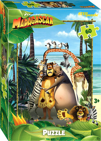 Пазл Step Puzzle Мадагаскар-3 81188 (60 эл)
