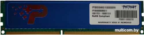 Оперативная память Patriot Signature Line 2x4GB DDR3 PC3-12800 [PSD38G1600KH]