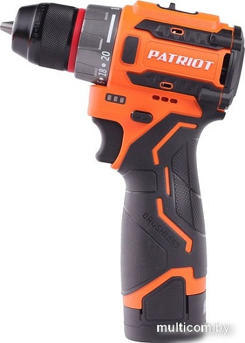 Дрель-шуруповерт Patriot BR 467 180201467 (с 2-мя АКБ, кейс)