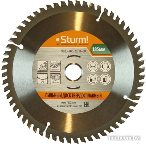 Пильный диск Sturm 9023-185-20/16-60