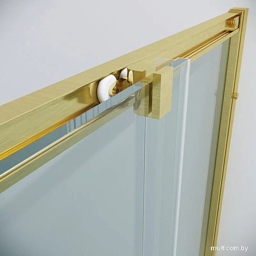 Душевой уголок Grossman Cosmo 100x100x195 300.K33.02.1010.32.00 (золото сатин/прозрачное стекло)