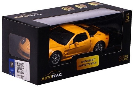 Легковой автомобиль Автоград Chevrolet Corvette C6-R 5120166 (желтый)