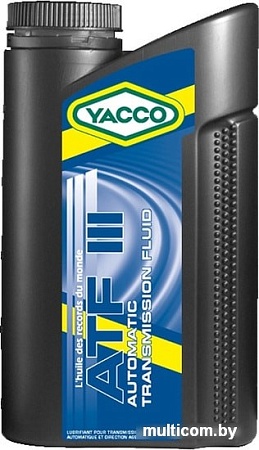 Трансмиссионное масло Yacco ATF III 1л