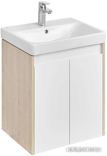 Акватон Тумба под умывальник Сканди Doors 55 1A278801SDB20 (белый/дуб верона)