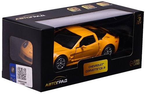 Легковой автомобиль Автоград Chevrolet Corvette C6-R 5120166 (желтый)