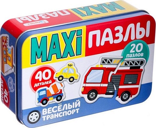 Мозаика/пазл Puzzle Time Веселый транспорт Макси-пазлы 4868652 (29 эл)