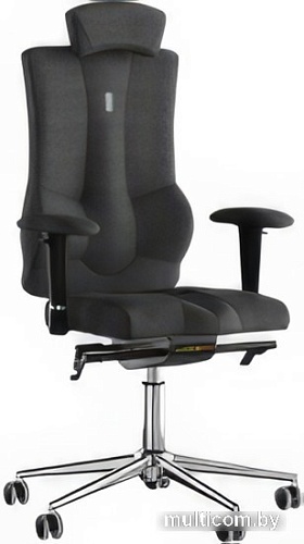 Кресло Kulik System Elegance (азур/хром, черный с подголовником)