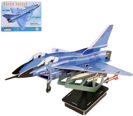 3Д-пазл Sima-Land Истребитель 124379 XY-318