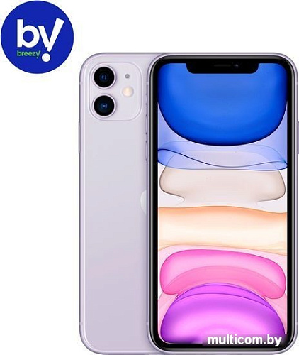 Смартфон Apple iPhone 11 256GB Воcстановленный by Breezy, грейд B (фиолетовый)