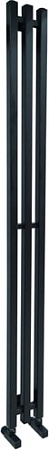 Полотенцесушитель Ростела Слим 1/2" 3 перекладины 12x150 см (черный)
