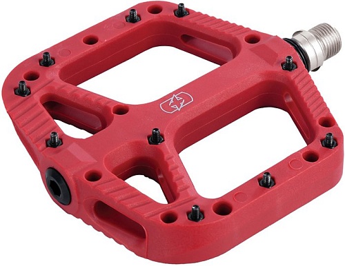 Педали Oxford Loam 20 Nylon Flat Pedals Red PE640R