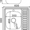 Кухонная мойка FRAP F66060R