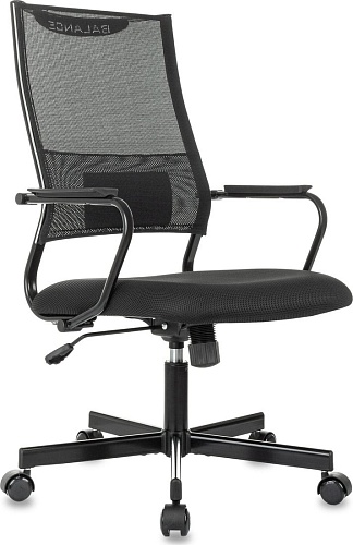 Офисное кресло Бюрократ CH Balance черный Elastic-102 TW-11 (сетка/ткань крестовина металл черный)