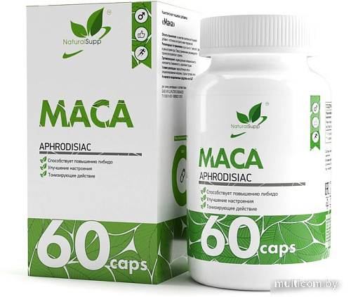 Витамины, минералы NaturalSupp Мака перуанская (Maca), 60 капсул