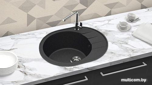 Кухонная мойка Berge BR-6201 (черный матовый)
