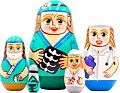 Развивающая игра Брестская Матрешка Подарки врачу и медсестре (набор 5 шт)